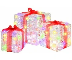 Dovanų Dėžė 3 pcs Įvairiaspalvis 20 x 20 x 20 cm Akrilas