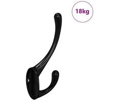 Drabužių kabliukas 346 pcs Juoda 102 x 29 x 47mm Cinko Lydinys