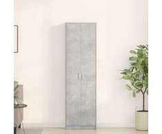 Spinta Betono pilka 55 x 25 x 189 cm Apdirbta mediena