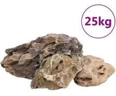Drakono akmenys, pilkos spalvos, 25kg, 10–40cm