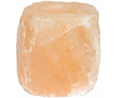 Druskos akmens tealight laikikliai Rožinė Druskos akmuo