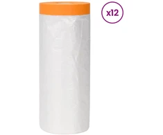 Dulkių lapas su klijuojama juosta 12 pcs Skaidrus 270 x 1600 cm