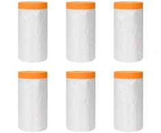 Dulkių lapas su klijuojama juosta 6 pcs Skaidrus 110 x 3300 cm