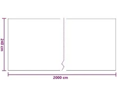 Dulkių lapas su lipnia juosta 12 vnt. Skaidrus 240 x 2000 cm