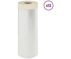 Dulkių lapas su lipnia juosta 12 pcs Skaidrus 240 x 2000 cm