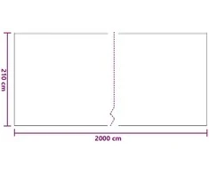 Dulkių lapas su lipnia juosta 12 vnt. Skaidrus 210 x 2000 cm