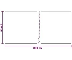 Dulkių lapas su lipnia juosta 12 vnt. Skaidrus 270 x 1600 cm