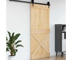 Duris NARVIK Natūrali 100 x 210 cm Kietos pušies medžio durys