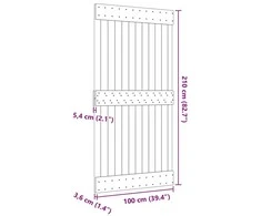 Duris NARVIK 100 x 210 cm Natūrali