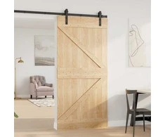 Duris NARVIK Natūrali 100 x 210 cm Kietos pušies medžio durys
