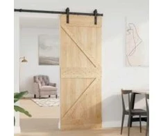 Duris NARVIK Natūrali 80 x 210 cm Kietos pušies medžio durys