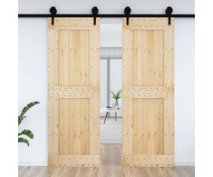 Duris NARVIK Natūrali 80 x 210 cm Kietos pušies medžio durys