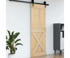 Duris NARVIK Natūrali 80 x 210 cm Kietos pušies medžio durys
