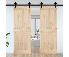 Duris NARVIK Natūrali 80 x 210 cm Kietos pušies medžio durys