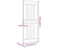 Duris NARVIK 80 x 210 cm Natūrali