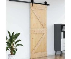 Duris NARVIK Natūrali 85 x 210 cm Kietos pušies medžio durys