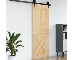 Duris NARVIK Natūrali 85 x 210 cm Kietos pušies medžio durys