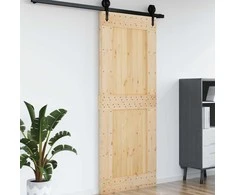 Duris NARVIK Natūrali 90 x 210 cm Kietos pušies medžio durys