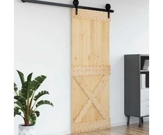 Duris NARVIK Natūrali 90 x 210 cm Kietos pušies medžio durys