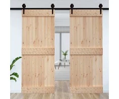 Duris NARVIK Natūrali 95 x 210 cm Kietos pušies medžio durys