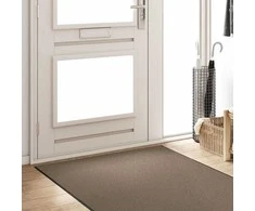 Durų kilimėlis Bežinė ir juoda 120 x 350 cm 100% poliamidas