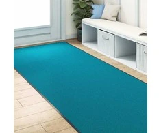 Durų kilimėlis Cianas ir Juodas 120 x 350 cm 100% poliamidas