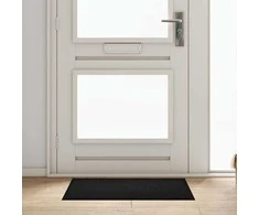 Durų kilimėlis Juoda 60 x 40 x 1.2 cm Teddy Audinys