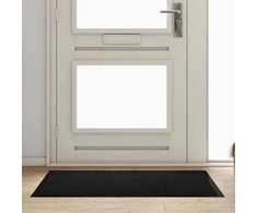 Durų kilimėlis Juoda 60 x 40 x 1.2 cm Teddy Audinys