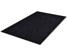 Durų kilimėlis, juodos spalvos, 117x220cm, PVC