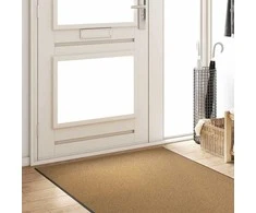 Durų kilimėlis Kremas ir juoda 120 x 350 cm Poliamidas ir PVC
