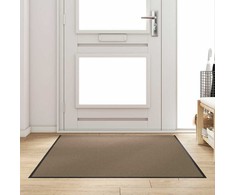 Durų kilimėlis Bežinė ir juoda 120 x 180 cm 100% poliamidas
