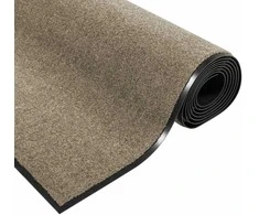 Durų kilimėlis Bežinė ir juoda 90 x 150 cm 100% poliamidas