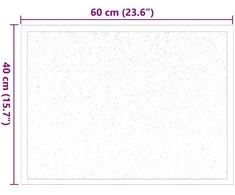 Durų kilimėlis Šviesiai pilka 60 x 40 x 1.2 cm Teddy Audinys