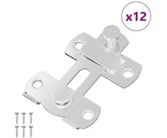 Durų užraktas 12 pcs Sidabro 70 x 8 mm Plienas