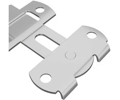 Durų užraktas 12 vnt. Sidabro 70 x 8 mm Plienas