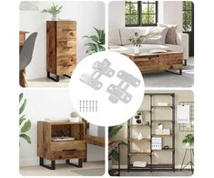 Durų užraktas 2 pcs Sidabro 70 x 8 mm Plienas
