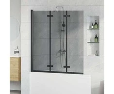 Dušo kabineto uždanga Juoda 130 x 138 cm