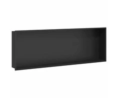 Dušo niša Juoda 90 x 30 x 9,5 cm Nerūdijantis Plienas