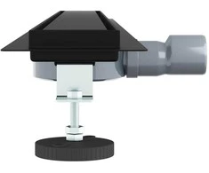 Dušo nuotekų 2-in-1 su 360° sifonu Juoda 90 cm