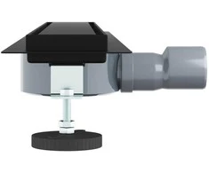 Dušo nuotekų 2-in-1 su 360° sifonu Juoda 60 cm