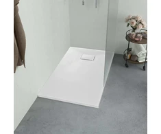Dušo padėklas, baltos spalvos, 120x70 cm, lieto lakšto junginys