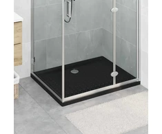 Dušo padėklas su taškais 100 x 80 x 4 cm ABS Juoda