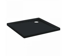 Dušo padėklas su taškais 80 x 80 x 4 cm ABS Juoda