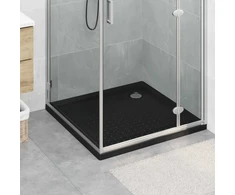 Dušo padėklas su taškais 90 x 90 x 4 cm ABS Juoda