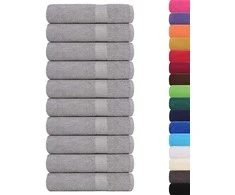Rankšluostis Dušo rankšluosčiai, FROGN, 10 vnt., pilki, 70x140 cm, 360 g/m²