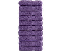 Rankšluostis Dušo rankšluosčiai SOLUND, 10vnt., violetiniai 70x140cm 600g/m²