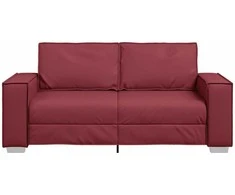 Dvivietė sofa Vyno raudona 180 cm Dirbtinė oda