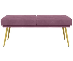 Dviejų sluoksnių suolas Violetinė 120 x 45 x 46 cm Aksomas