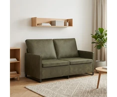 Dviejų vietų sofa Armijos Žalia 150 x 81 x 82 cm Dirbtinė zomša