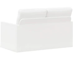 Dviejų vietų sofa Balta 130 x 81 x 82 cm Audinys